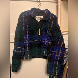 Plaid Fleece Cropped North Face